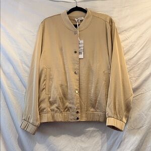 NWT Chic Gold Bomber Jacket for Women